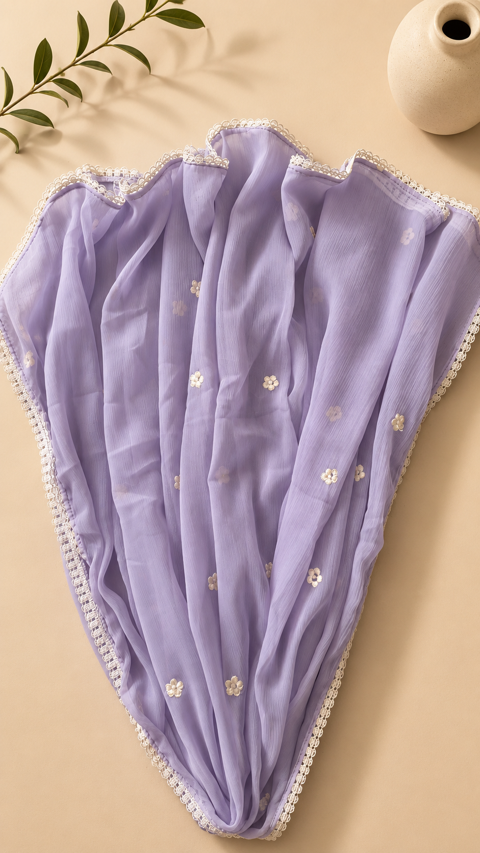 Lavender Embroidered 3 Piece Suit