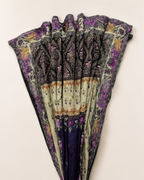 Purple & Black Floral Printed 3-Piece Lawn Suit