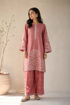 Dusty Rose Floral 3-Piece Suit